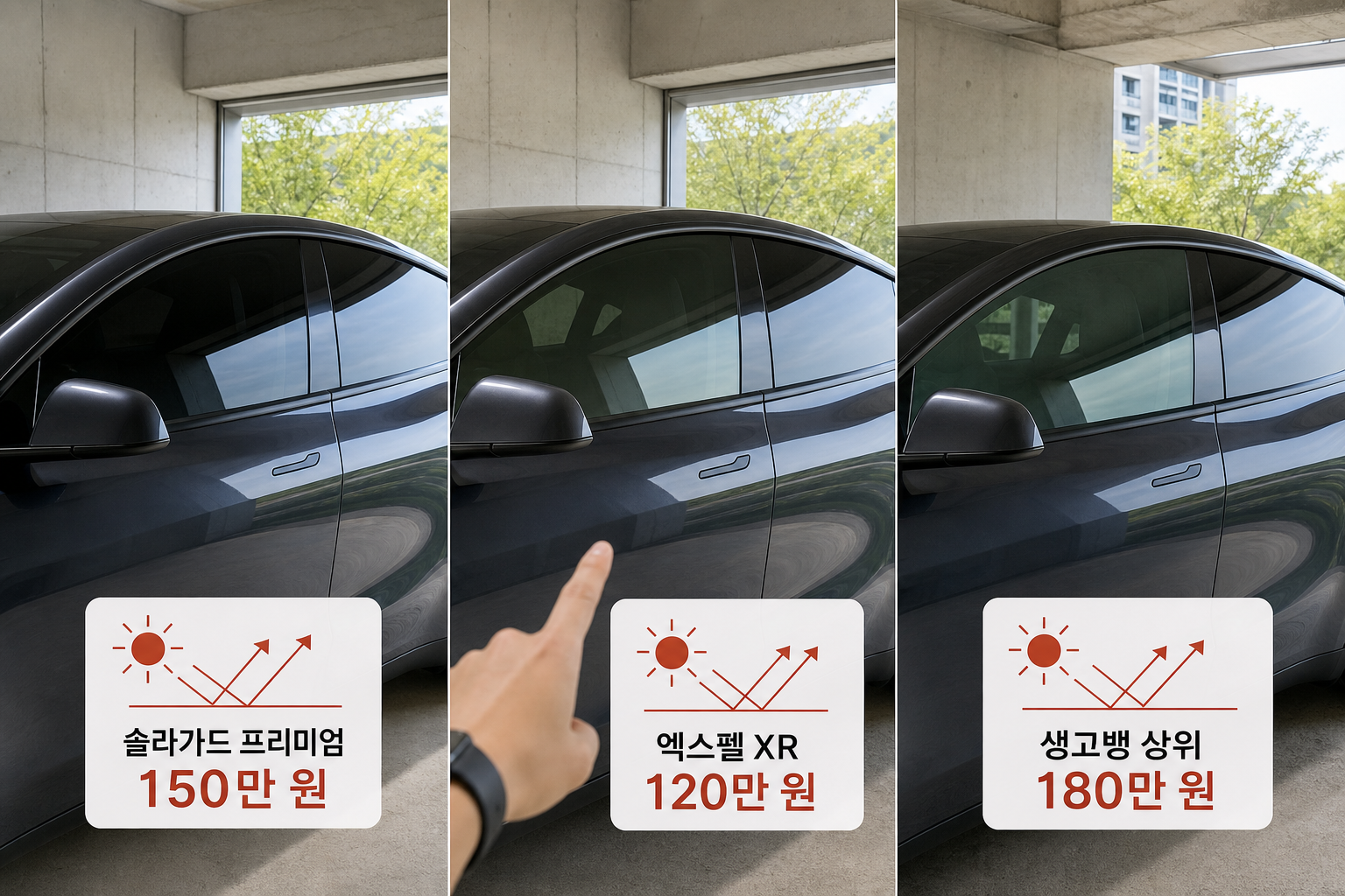 테슬라 틴팅 필름 등급 가격 비교와 선택 기준